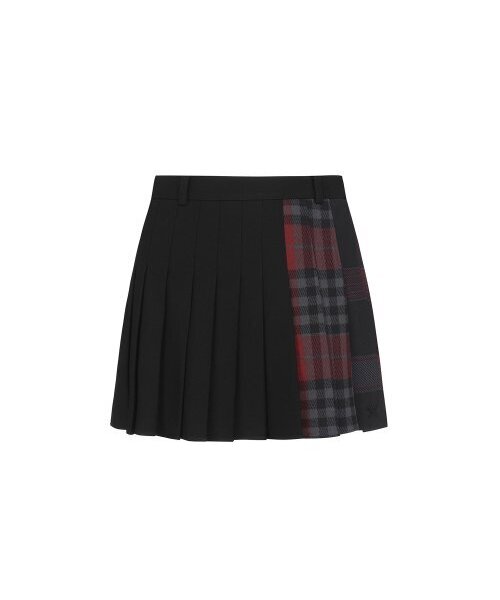 ANEW GOLF(アニューゴルフ)の「W CHECK PATTERN PLEATS SQ_BK(スカート・レディース・その他・X-SMALL/XX-SMALL)」の1枚目の写真