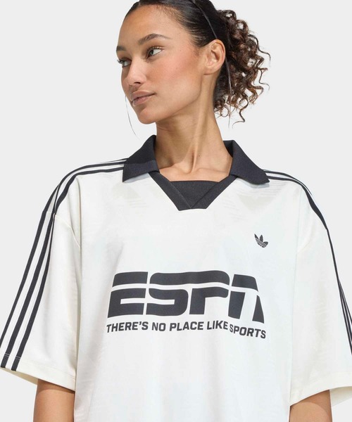adidas(アディダス)の「サッカー ジャージ スポンサー / アディダスオリジナルス adidas Originals(Tシャツ/カットソー・レディース・ホワイト/イエロー/ブラック・SMALL/XX-LARGE/LARGE/MEDIUM/X-LARGE)」の5枚目の写真