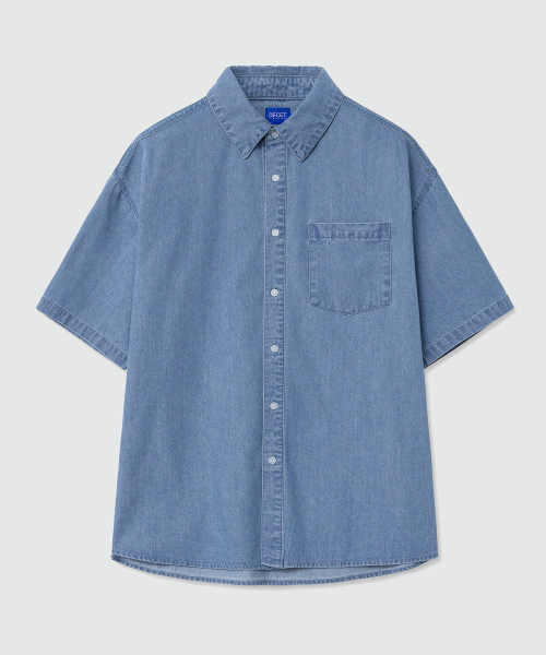DECET（デケト）の「Over Denim Short Shirts DCSH004LightBlue（シャツ/ブラウス・メンズ・その他・MEDIUM/SMALL/LARGE）」の9枚目の写真