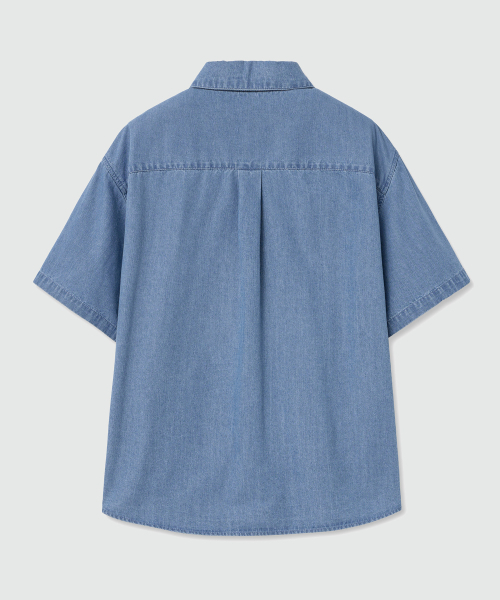 DECET（デケト）の「Over Denim Short Shirts DCSH004LightBlue（シャツ/ブラウス・メンズ・その他・MEDIUM/SMALL/LARGE）」の10枚目の写真