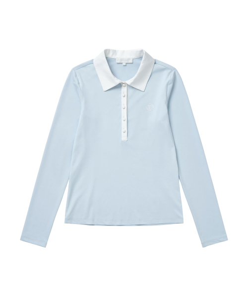 LORDLOAR(ロードロアル)の「クールスリム長袖PKTシャツ S/ブルー(ポロシャツ・レディース・その他・SMALL/MEDIUM/LARGE)」の5枚目の写真
