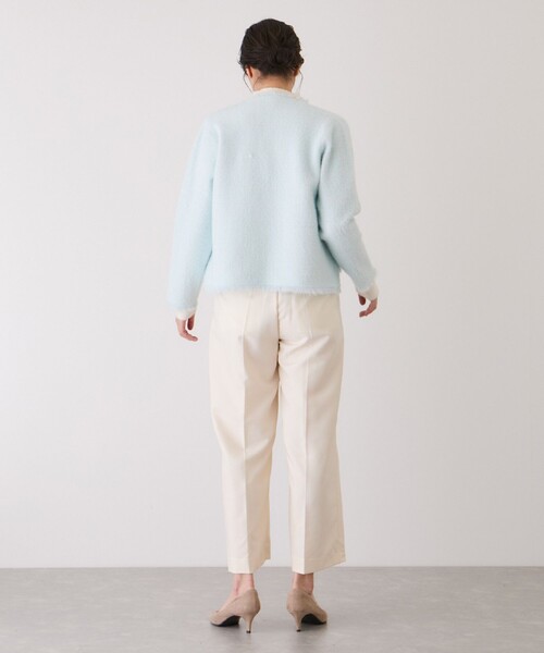 Jayro（ジャイロ）の「フリンジノーカラーニットカーディガン（カーディガン/ボレロ・レディース・サックスブルー/ブラック系その他/ホワイト系その他2・M）」の14枚目の写真