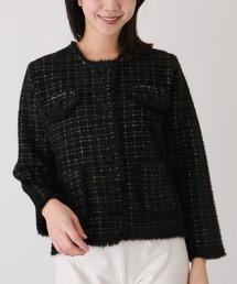 Jayro | フリンジノーカラーニットカーディガン(カーディガン/ボレロ)