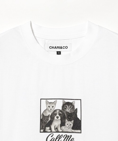 CHARI&CO(チャリアンドコー)の「CHARI&CO / 212-PET-LOVE TEE(Tシャツ/カットソー・メンズ・ホワイト・S/XL/L/M)」の3枚目の写真