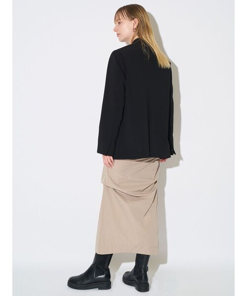 ELENDEEK（エレンディーク）の「レイヤードカラーレスジャケット（ノーカラージャケット・レディース・アイボリー/ブラック・FREE）」の13枚目の写真