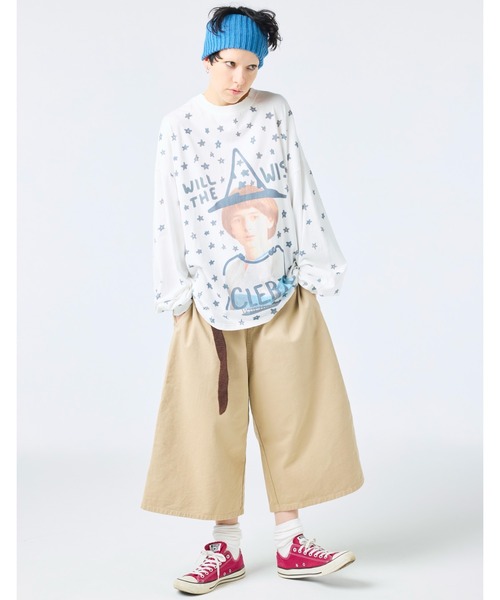Little sunny bite(リトルサニーバイト)の「《Little sunny bite》stranger things x little sunny bite will long tee(Tシャツ/カットソー・レディース・ホワイト/ピンク/ブルー・SMALL/MEDIUM)」の2枚目の写真