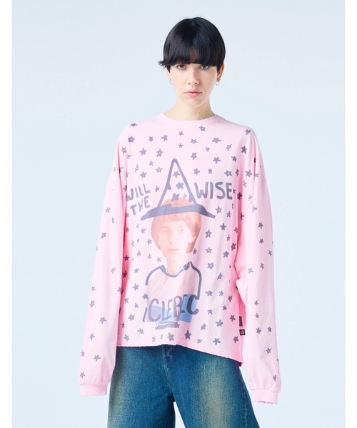Little sunny bite(リトルサニーバイト)の「《Little sunny bite》stranger things x little sunny bite will long tee(Tシャツ/カットソー・レディース・ホワイト/ピンク/ブルー・SMALL/MEDIUM)」の5枚目の写真