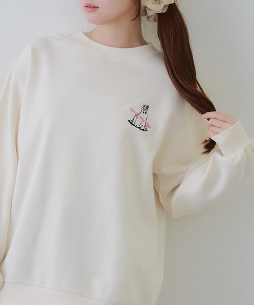 Another Branch olive des olive(アナザーブランチオリーブデオリーブ)の「オバケスウェット(スウェット・レディース・スミクロ/オートミール/ボルドー/オフホワイト・FREE)」の5枚目の写真
