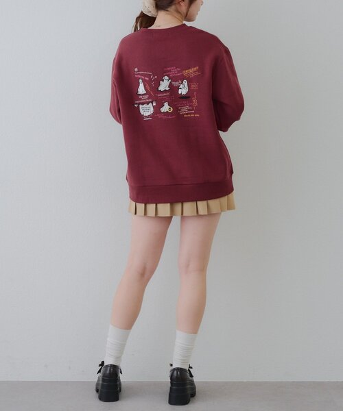 Another Branch olive des olive(アナザーブランチオリーブデオリーブ)の「オバケスウェット(スウェット・レディース・スミクロ/オートミール/ボルドー/オフホワイト・FREE)」の13枚目の写真