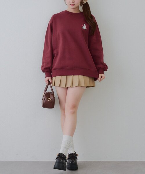 Another Branch olive des olive(アナザーブランチオリーブデオリーブ)の「オバケスウェット(スウェット・レディース・スミクロ/オートミール/ボルドー/オフホワイト・FREE)」の15枚目の写真