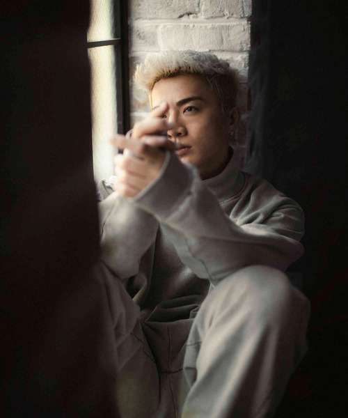 VANQUISH（ヴァンキッシュ）の「VANQUISH / ヴァンキッシュ ピグメント Dyed ハイネック スウェットシャツ（パーカー・メンズ・ブルー/グリーン/ブラック・L/M）」の17枚目の写真