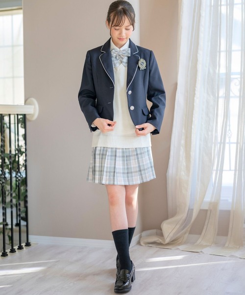 Catherine Cottage(キャサリンコテージ)の「ニットベスト付きミニ丈テーラードスーツセット(スーツセット・キッズ・ベージュ/レッド/サックスブルー・150/140/165/160)」の22枚目の写真