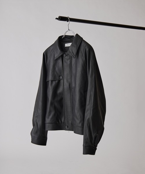 Neucon】GUN FLAP ZIP LEATHER BLOUSON / ガンフラップZIPレザー