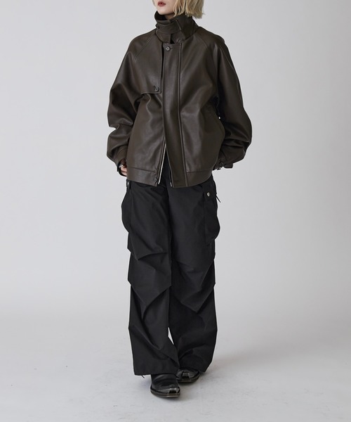 Neucon】GUN FLAP ZIP LEATHER BLOUSON / ガンフラップZIPレザー