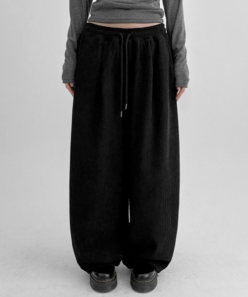BLACKUP（ブラックアップ）の「[MADE] クジットコーデュミンク2WAYバンディングパンツ（その他パンツ・レディース・ブラック/クリーム・FREE）」の20枚目の写真
