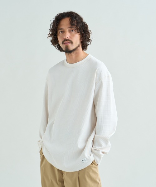 NANGA(ナンガ)の「AIRFLEX WAFFLE L/S TEE/エアフレックス ワッフル ロングスリーブ Tシャツ(Tシャツ/カットソー・メンズ・ホワイト/ブラック/ブルー系その他・XL/L/M/S)」の12枚目の写真