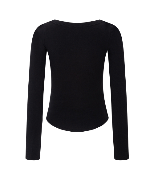 PLEASENOFOLLOW(プリーズノーフォロー)の「25FW New MOMO Shirring Top (Black)(Tシャツ/カットソー・レディース・その他・FREE)」の3枚目の写真