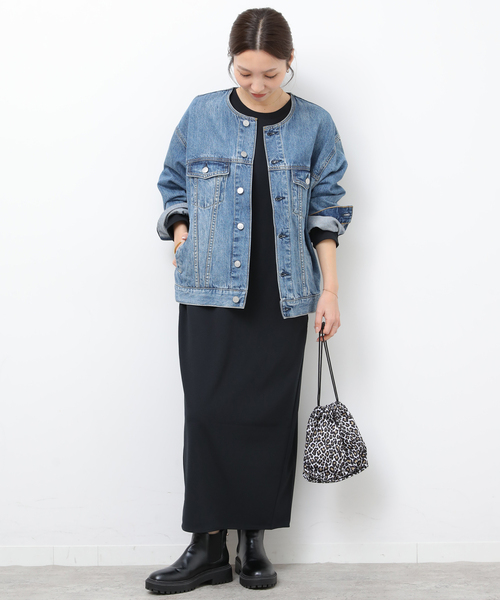 JOURNAL STANDARD relume(ジャーナルスタンダード レリューム)の「NONIRONジョーゼットワンピース(ワンピース・レディース・ブラック/ネイビー・FREE)」の1枚目の写真