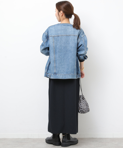 JOURNAL STANDARD relume(ジャーナルスタンダード レリューム)の「NONIRONジョーゼットワンピース(ワンピース・レディース・ブラック/ネイビー・FREE)」の6枚目の写真