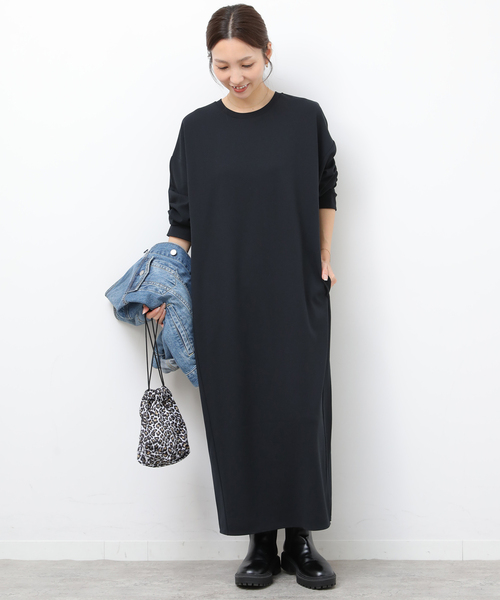 JOURNAL STANDARD relume(ジャーナルスタンダード レリューム)の「NONIRONジョーゼットワンピース(ワンピース・レディース・ブラック/ネイビー・FREE)」の7枚目の写真