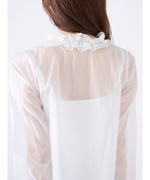 SNIDEL（スナイデル）の「バリエボウタイブラウス（シャツ/ブラウス・レディース・ホワイト/ライトブルー/アイボリー・F）」の12枚目の写真