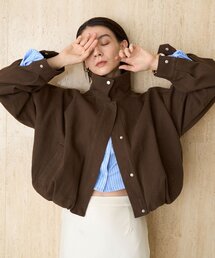 CAPRICIEUX LE'MAGE（カプリシューレマージュ）の「【サイズ展開あり/セットアップ対応】ラウンドデニムブルゾン（ブルゾン）」