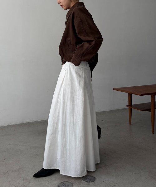 CAPRICIEUX LE'MAGE（カプリシューレマージュ）の「【サイズ展開あり/セットアップ対応】ラウンドデニムブルゾン（ブルゾン・レディース・ブラウン/ブルー/ブラック・38/36）」の16枚目の写真