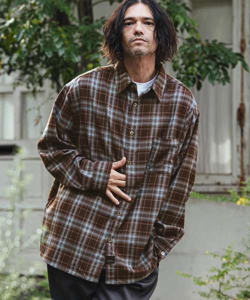 ms6355- Jacquard Ombre Check Shirts オンブレチェックシャツ(PF-261