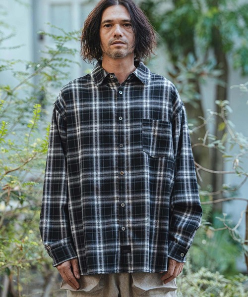 ms6355- Jacquard Ombre Check Shirts オンブレチェックシャツ(PF-261