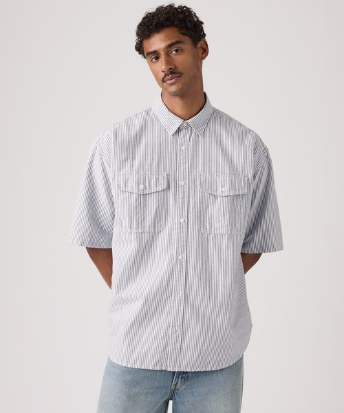 Levi's(リーバイス)の「Levi's/リーバイス パシフィカ ルーズシャツ(シャツ/ブラウス・メンズ・ブルー・XL/L/M/S)」の9枚目の写真