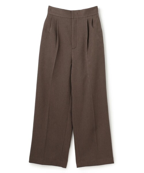 uncrave(アンクレイヴ)の「プルーフウールライクツイル ワイドパンツ(その他パンツ・レディース・ライトグレー系/ネイビー系/ブラウン系/黄土色系・0/2/1)」の2枚目の写真