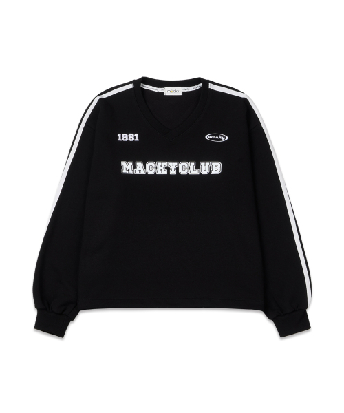 MACKY(マッキー)の「マッキークラブ ストリングスウェットシャツ ブラック(スウェット・レディース・その他・FREE)」の5枚目の写真