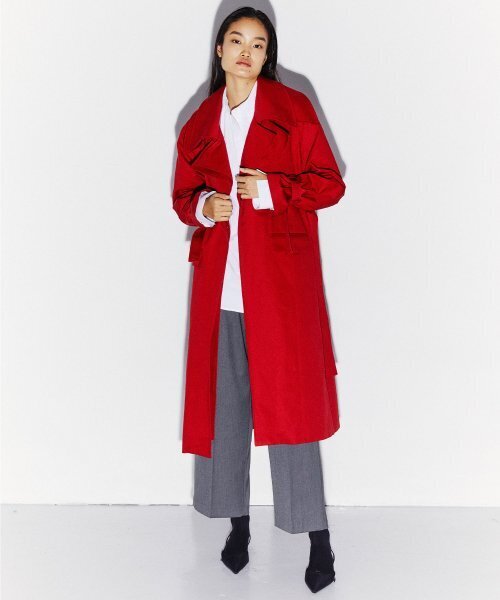 KIMDOH（キムド）の「COTTON TWILL TRENCH COAT RED（トレンチコート・レディース・その他・FREE）」の3枚目の写真