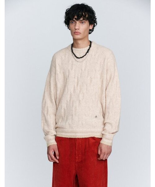 Mohair Curve Pullover (бежевый)