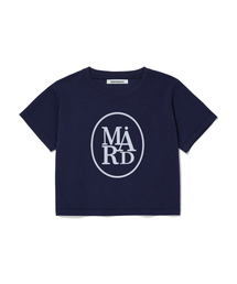 シンボルクロップTシャツ-ネイビー