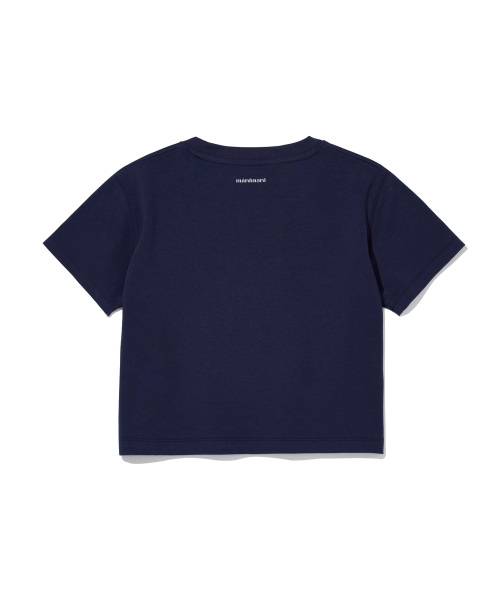 MARDMARD（マードマード）の「シンボルクロップTシャツ-ネイビー（Tシャツ/カットソー・レディース・その他・FREE）」の2枚目の写真