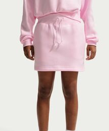 ナイキ スポーツウェア フェニックス フリース ウィメンズ ハイウエスト スリム ミニ スカート / Nike Sportswear Phoenix Fleece Women's High-Waisted Slim Mini Skirt IQ1254-663 Pink Foam