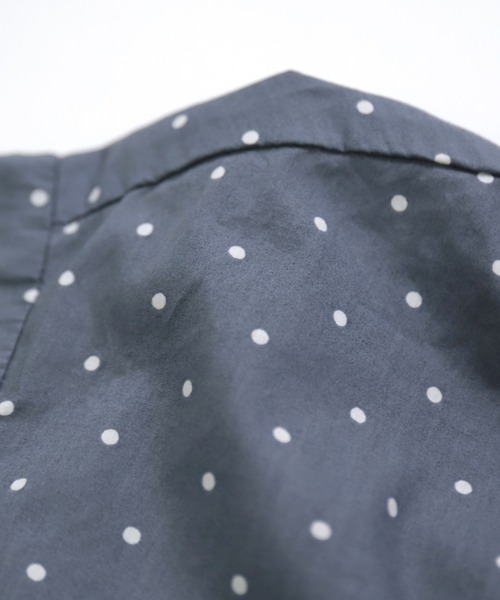 prit（プリット）の「[prit] 高密度ローンドットプリント 5分袖ショートシャツ（シャツ/ブラウス・レディース・グレー/ブラック/グリーン・FREE）」の11枚目の写真