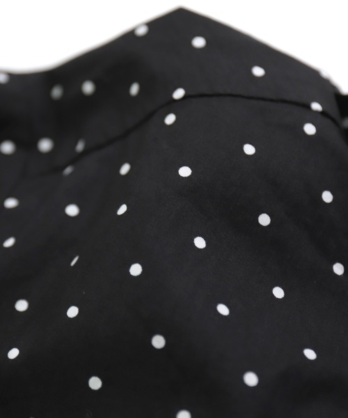 prit（プリット）の「[prit] 高密度ローンドットプリント 5分袖ショートシャツ（シャツ/ブラウス・レディース・グレー/ブラック/グリーン・FREE）」の15枚目の写真