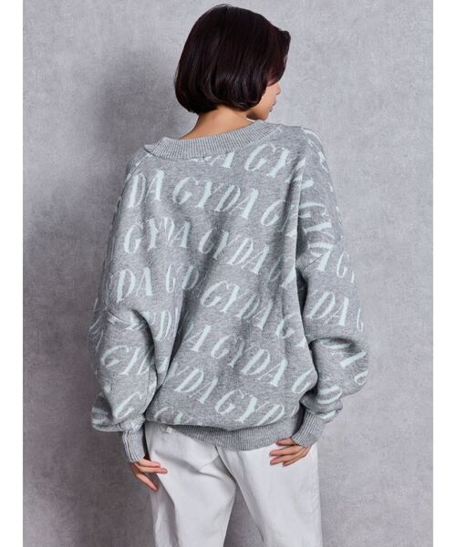 GYDA（ジェイダ）の「GYDA SLANT PATTERNニットカーディガン（カーディガン/ボレロ・レディース・ブラック/グレー/オフホワイト・FREE）」の16枚目の写真