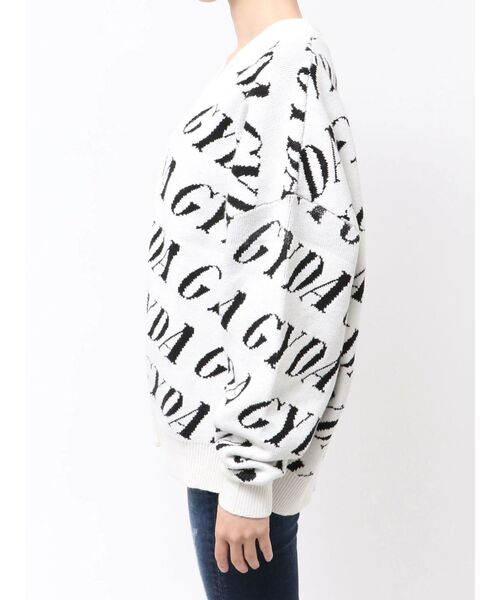 GYDA（ジェイダ）の「GYDA SLANT PATTERNニットカーディガン（カーディガン/ボレロ・レディース・ブラック/グレー/オフホワイト・FREE）」の20枚目の写真