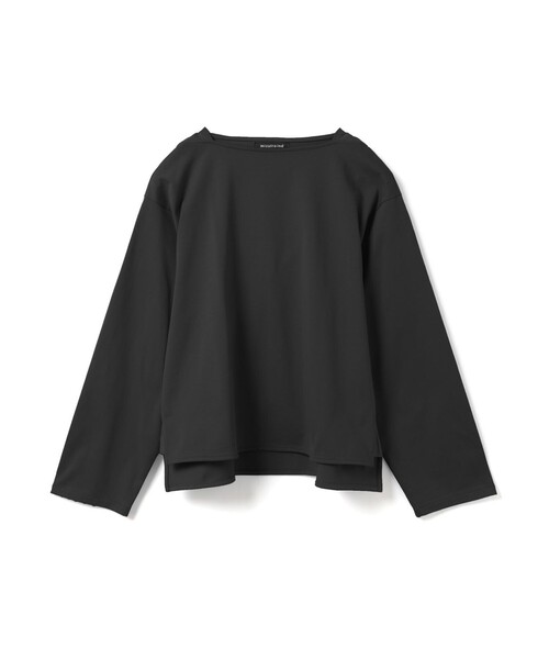 mizuiroind(ミズイロインド)の「mizuiro ind バスクシャツ(Tシャツ/カットソー・レディース・ベージュ/スモークピンク/ブラック/オフホワイト/グレー・FREE)」の2枚目の写真