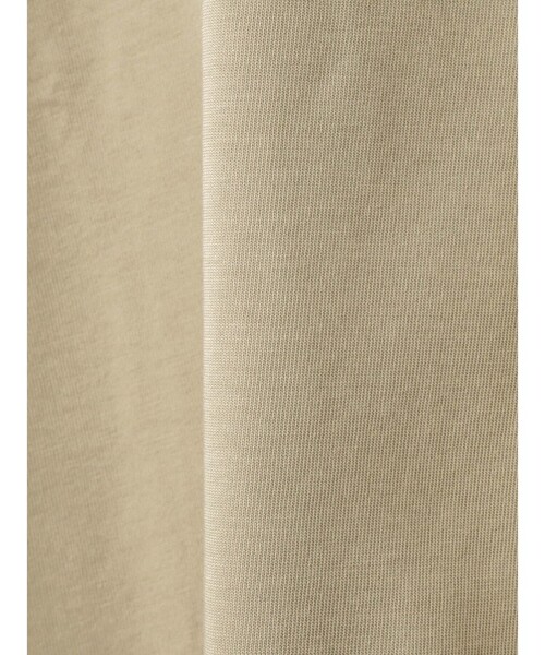 mizuiroind(ミズイロインド)の「mizuiro ind バスクシャツ(Tシャツ/カットソー・レディース・ベージュ/スモークピンク/ブラック/オフホワイト/グレー・FREE)」の8枚目の写真