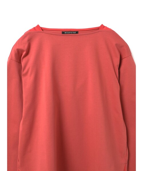 mizuiroind(ミズイロインド)の「mizuiro ind バスクシャツ(Tシャツ/カットソー・レディース・ベージュ/スモークピンク/ブラック/オフホワイト/グレー・FREE)」の20枚目の写真