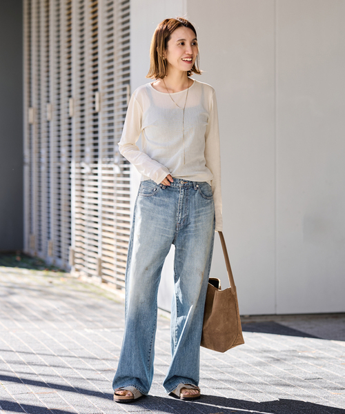 FRAMeWORK /デニムデライトデイズ セルウィッチデニムワイドジーンズ DENIM DELIGHT DAYS/デニムデライトデイズ セルウィッチデニムワイド
