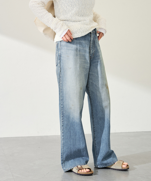 FRAMeWORK（フレームワーク）の「DENIM DELIGHT DAYS/デニムデライトデイズ セルウィッチデニムワイドジーンズ（デニムパンツ・レディース・ブルー系その他・30/28/26）」の5枚目の写真