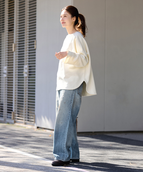 FRAMeWORK（フレームワーク）の「DENIM DELIGHT DAYS/デニムデライトデイズ セルウィッチデニムワイドジーンズ（デニムパンツ・レディース・ブルー系その他・30/28/26）」の8枚目の写真