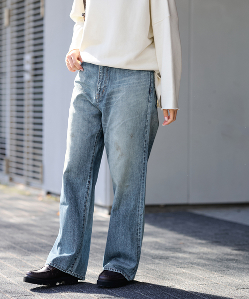 FRAMeWORK（フレームワーク）の「DENIM DELIGHT DAYS/デニムデライトデイズ セルウィッチデニムワイドジーンズ（デニムパンツ・レディース・ブルー系その他・30/28/26）」の13枚目の写真