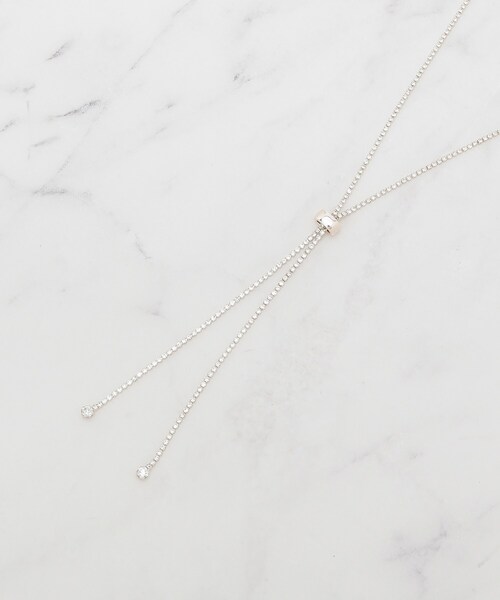 SHOO・LA・RUE(シューラルー)の「【2WAY】上品に輝く ダイヤレーンネックレス(ネックレス・レディース・ピンクゴールド/シルバー/ゴールド・00)」の1枚目の写真