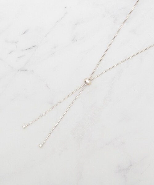 SHOO・LA・RUE(シューラルー)の「【2WAY】上品に輝く ダイヤレーンネックレス(ネックレス・レディース・ピンクゴールド/シルバー/ゴールド・00)」の3枚目の写真